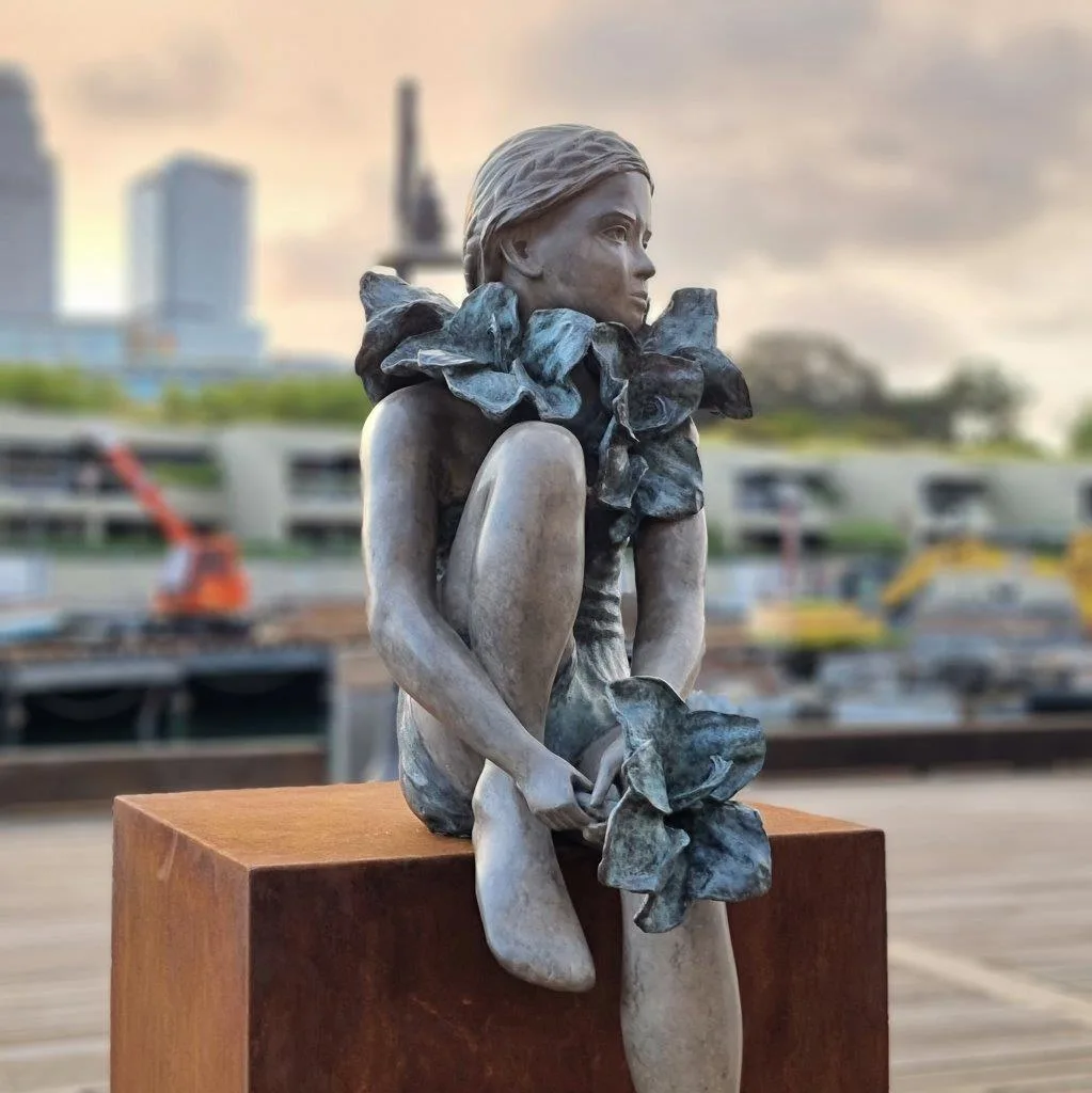 Urban Botanica by Mela Cooke – bronze sculpture, limited edition of 8, 155cm (view 3) – SOHO Galleries Sydney