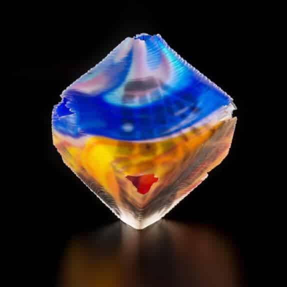 ghost town Cube 36cm Glass cube Sydney sculpture tim shaw