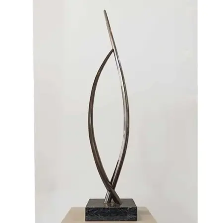 bronze minimalist sculpture