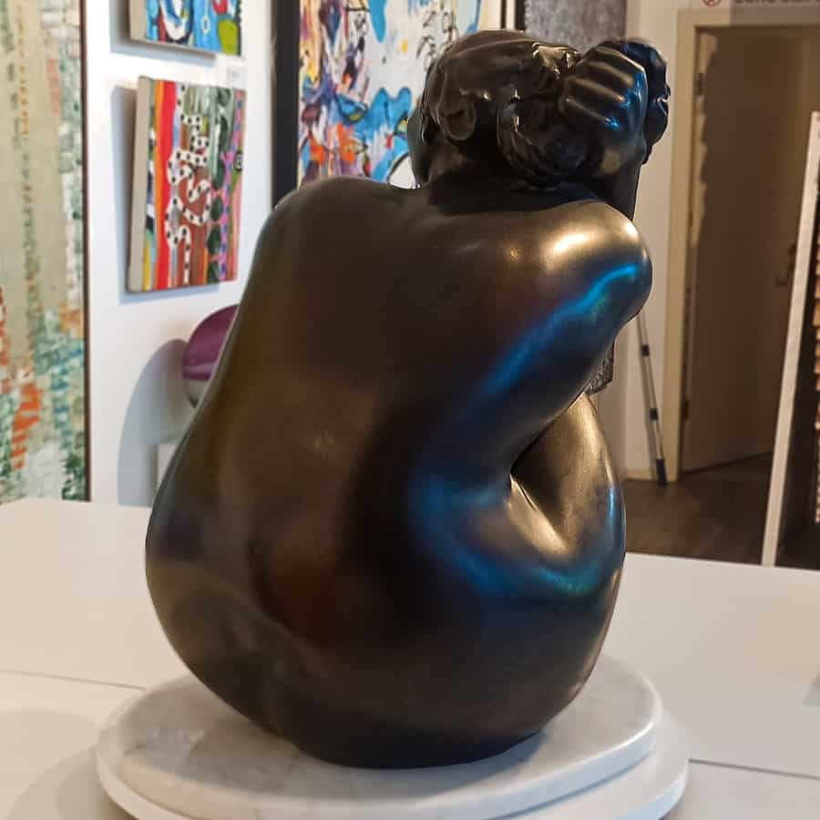 bronze female figurative sculpture