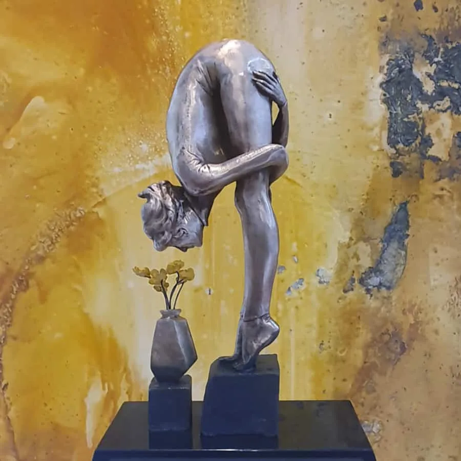 Florist by Stephen Glassborow – bronze sculpture, 50cm (view 4) – SOHO Galleries Sydney