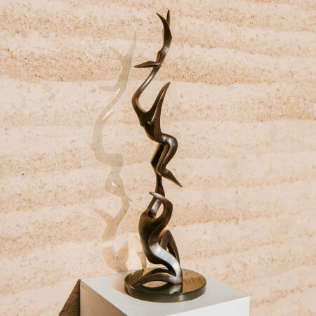Up Up & away - bronze sculpture michael vaynman