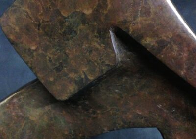 Bronze sculpture Patina-brown mottle