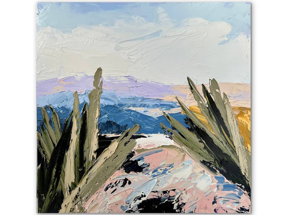 australian landscape thick textural paint