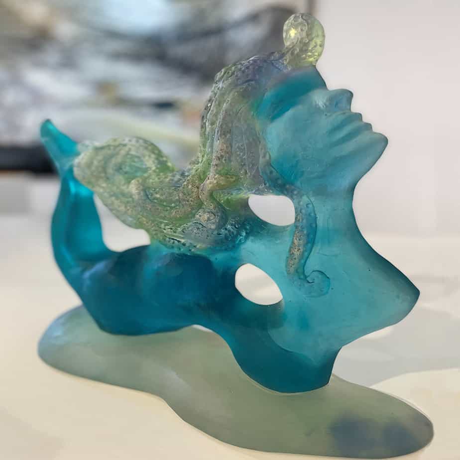 CAST-GLASS-[free-standing,tabletop,Glass,figurative]-Sallie-Portnoy-australian-sculpture-glass-figures