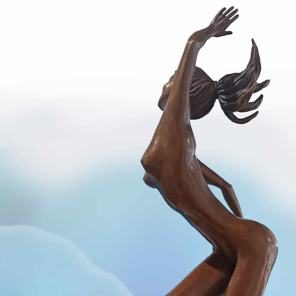 female bronze sculpture