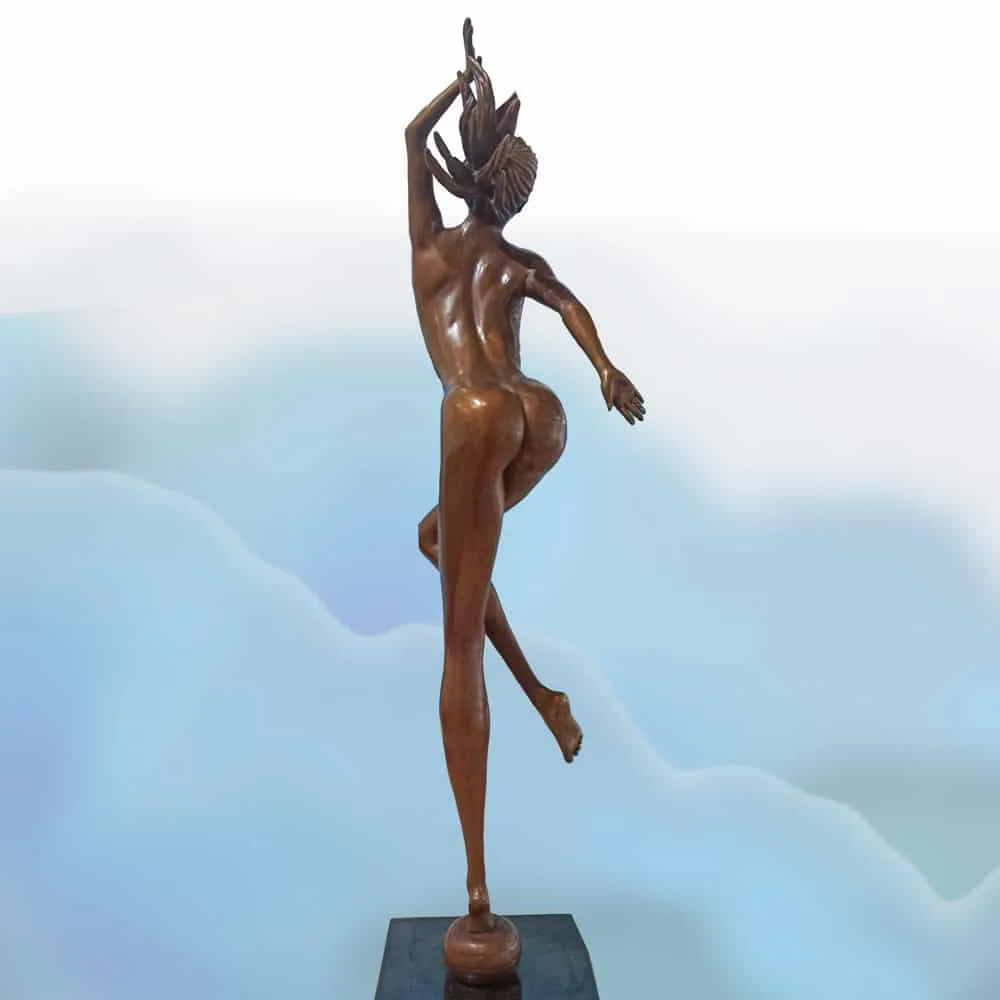 Spring by Brenda Ingram – bronze sculpture, 78cm (view 2) – SOHO Galleries Sydney