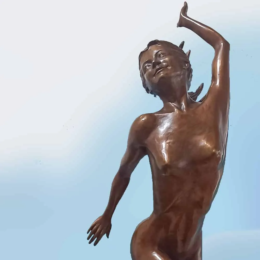 Spring by Brenda Ingram – bronze sculpture, 78cm (view 3) – SOHO Galleries Sydney
