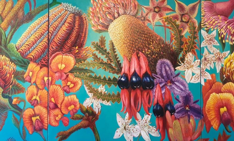 nafisa naomi australian artwork canvas painting