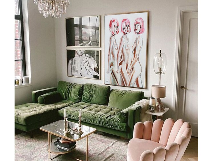 loungeroom art, large paintings