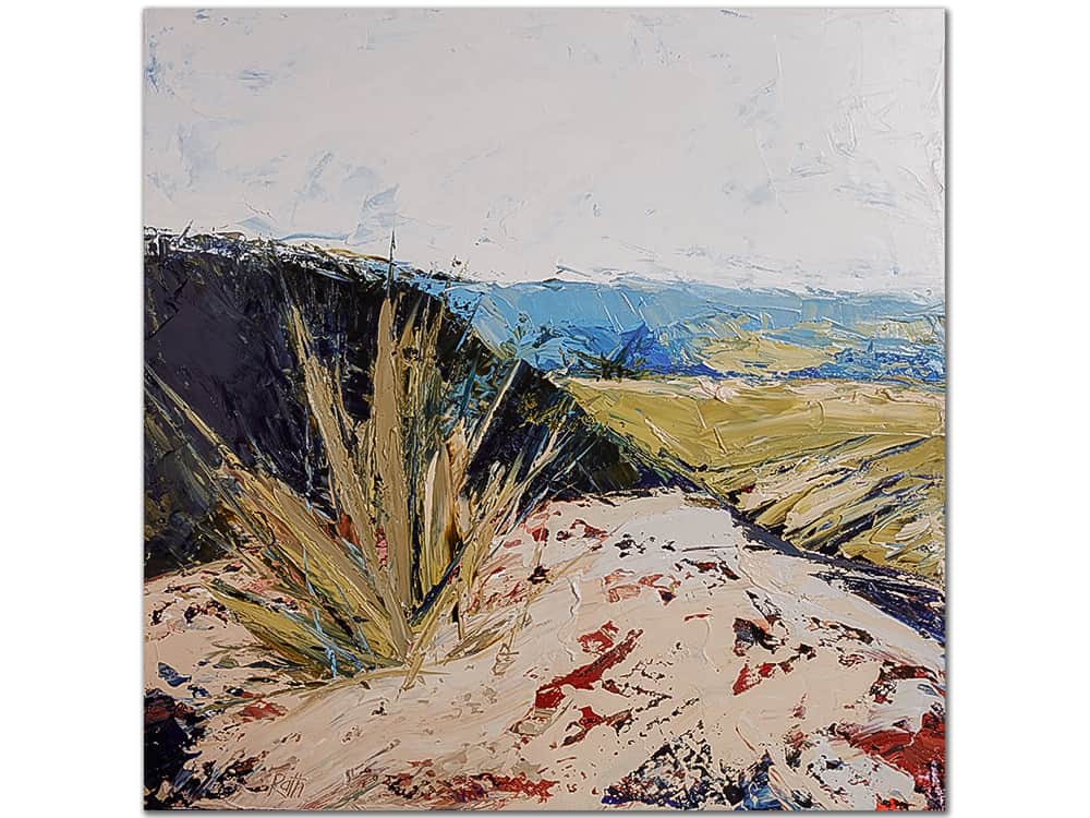 australian landscape thick textural paint