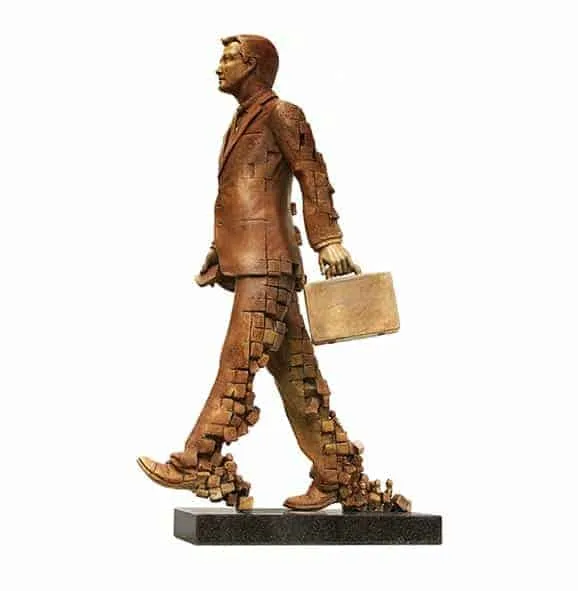 Body Corporate by Stephen Glassborow – bronze sculpture, 2.2m (view 5) – SOHO Galleries Sydney