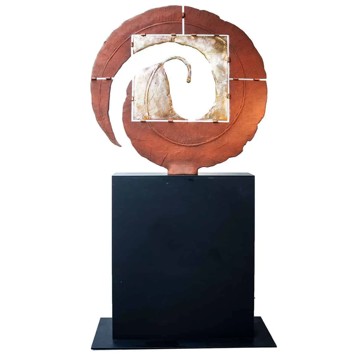 Infinity Leaf by Stephen Glassborow – bronze sculpture, 2m (view 4) – SOHO Galleries Sydney