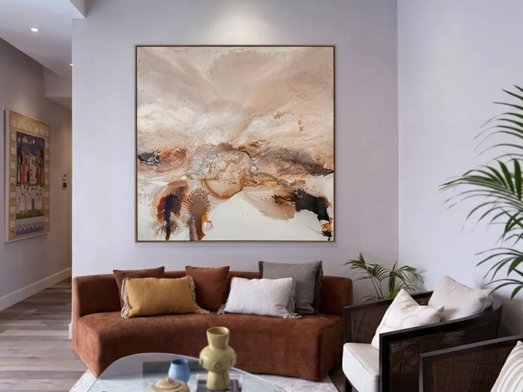 Tree Maker by Conchita Carambano – painting, 183x183cm (view 5) – SOHO Galleries Sydney