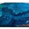large abstract blue canvas art