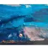 large abstract blue canvas art