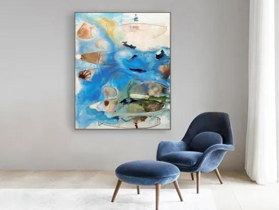 Abstract canvas painting by Conchita Carambano — original art, SOHO Galleries Sydney