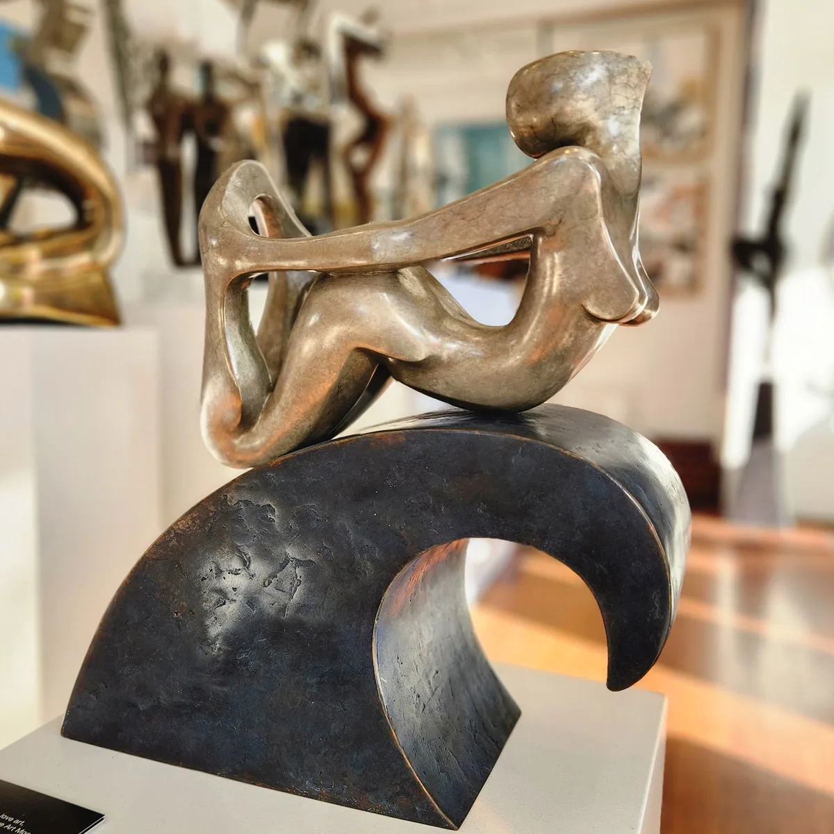 The Ark by Michael Vaynman – bronze sculpture, 51cm (view 2) – SOHO Galleries Sydney