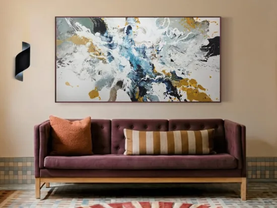 Abstract canvas painting by Michael Whitehead — original art, SOHO Galleries Sydney