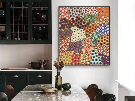 Aboriginal painting by Mpetanye Barbara — original art, SOHO Galleries Sydney
