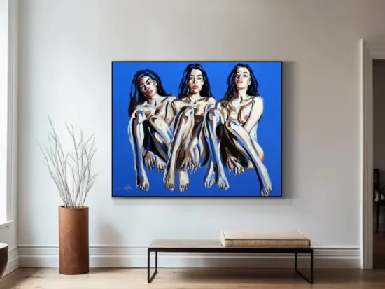 Portraiture painting by Michel Canetti — original art, SOHO Galleries Sydney