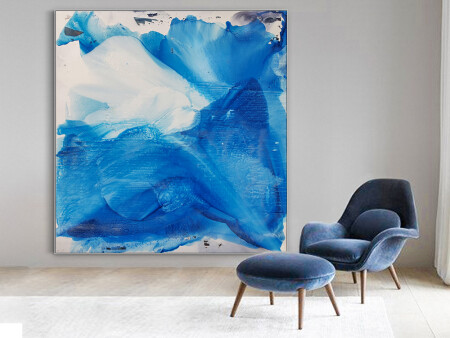 conchita carambano art large blue painting