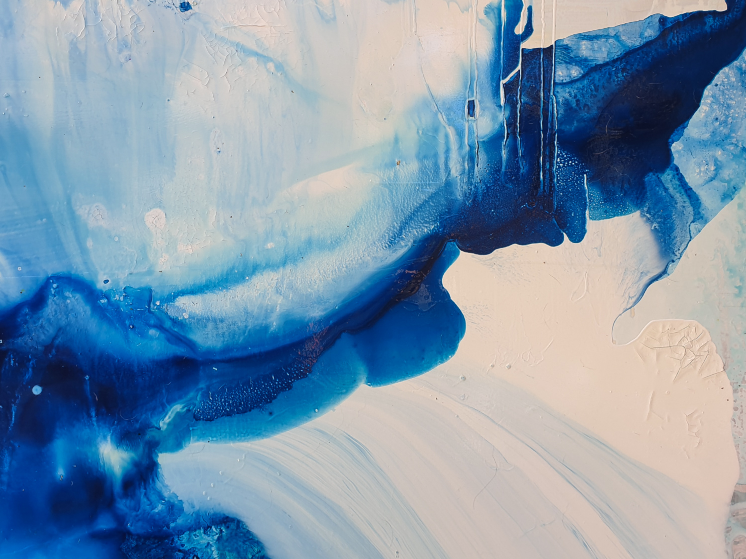 ocean abstract blue canvas art