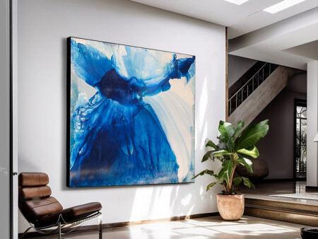 conchita carambano art large blue painting