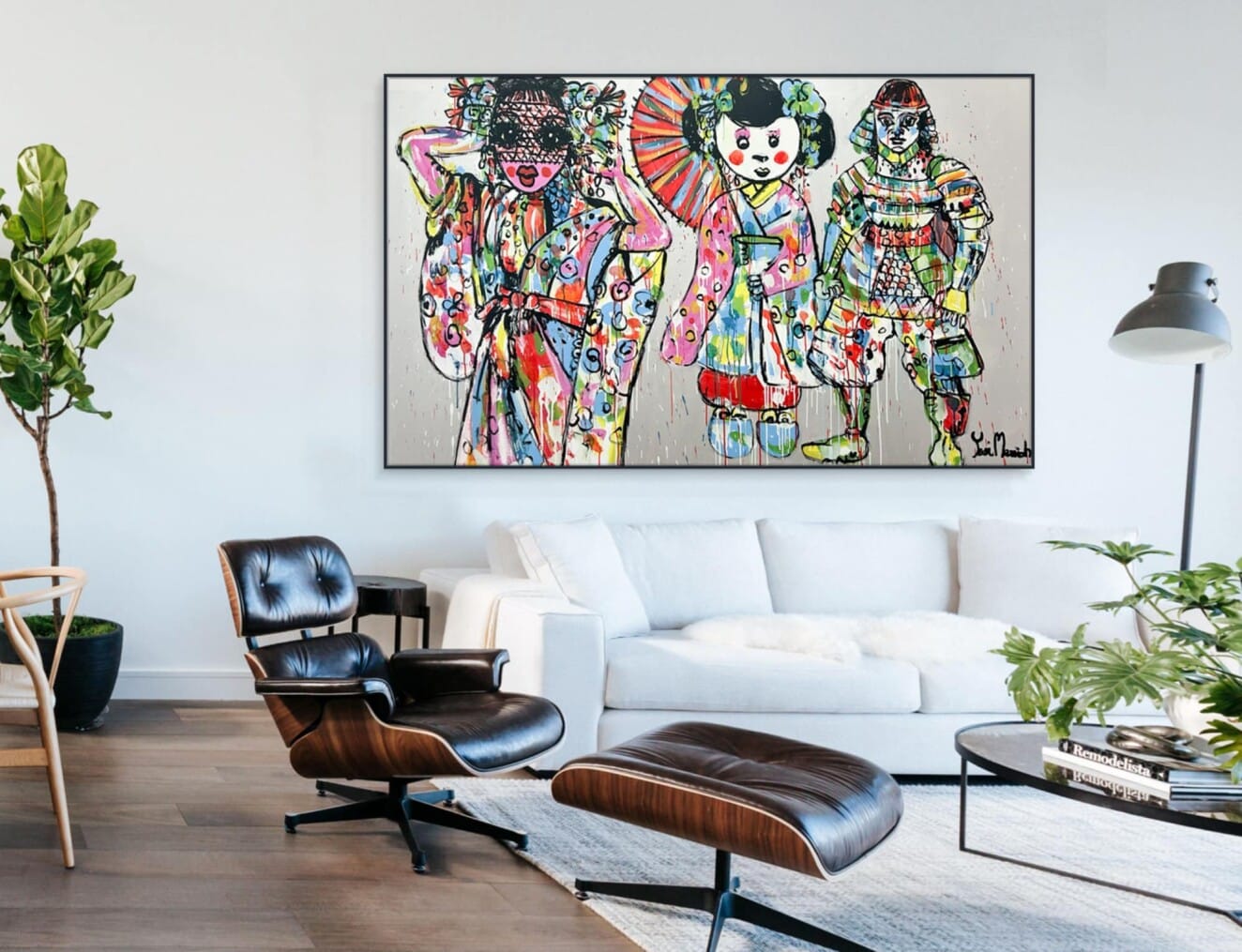 My Three Warriors - 198x122cm