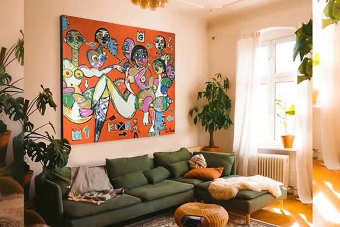 Xl canvas painting by Yosi Messiah — original art, SOHO Galleries Sydney
