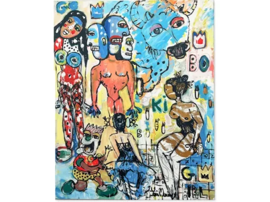 Original Artworks, Australian Artists King of the Castle by Yosi Messiah – painting, 122x153cm – SOHO Galleries Sydney