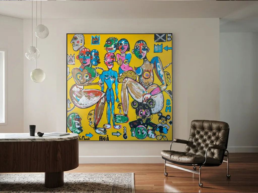 The Players - 183x183cm