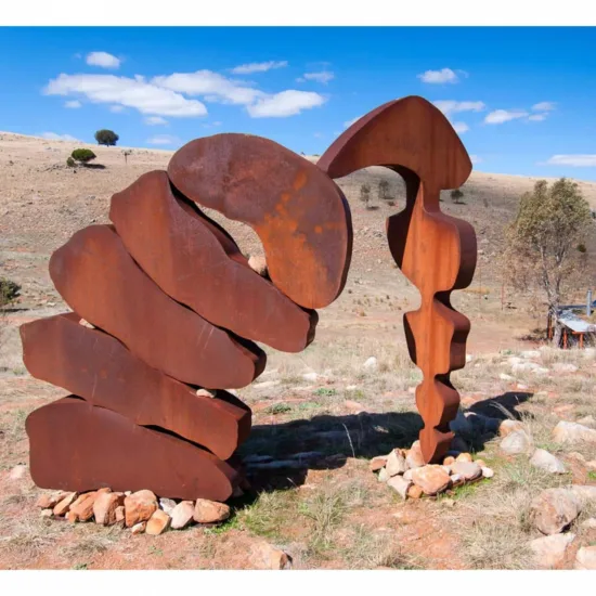Corten-steel sculpture by Greg Johns — original art, SOHO Galleries Sydney