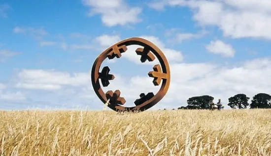 Corten-steel sculpture by Greg Johns — original art, SOHO Galleries Sydney