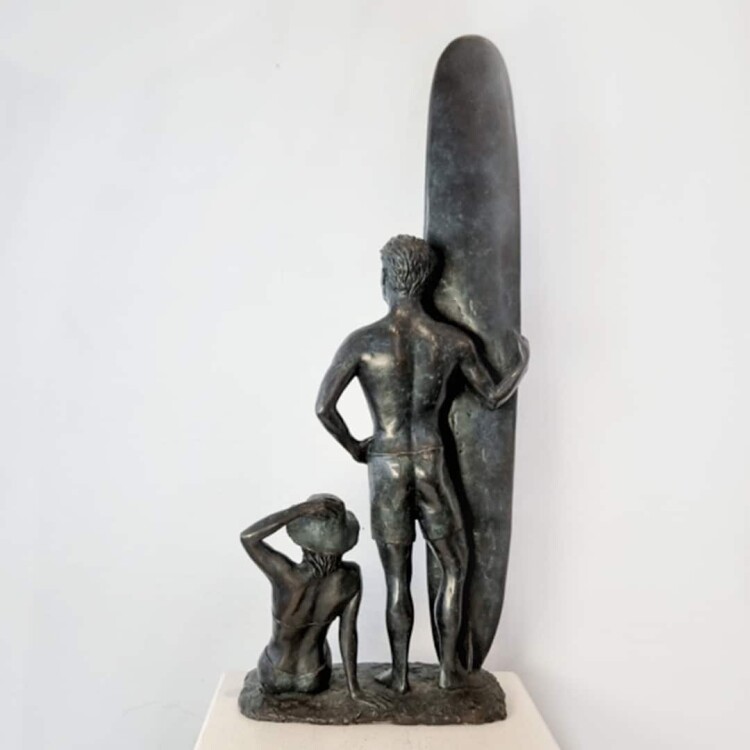 bronze surfer sculpture australian