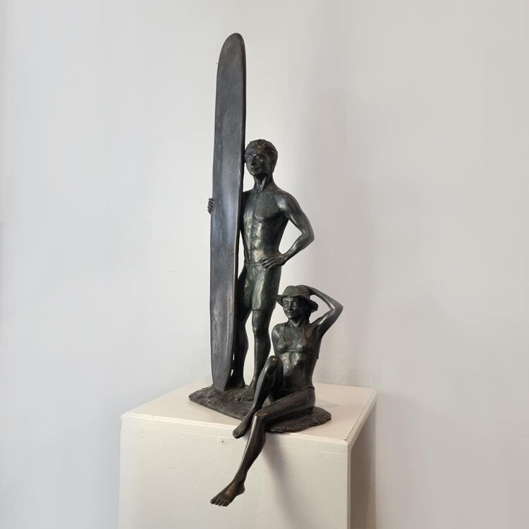 bronze surfer sculpture australian