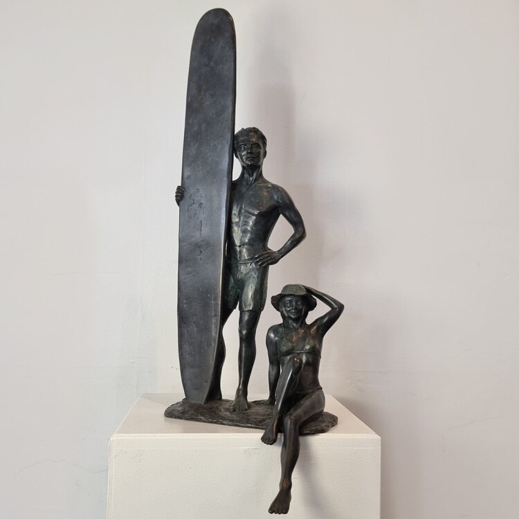 bronze surfer sculpture australian