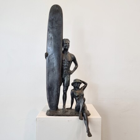 bronze surfer sculpture australian