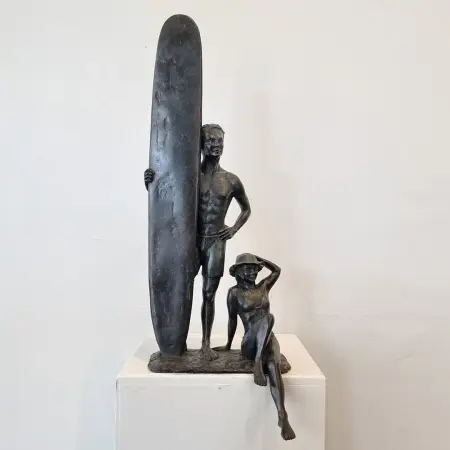 bronze surfer sculpture australian
