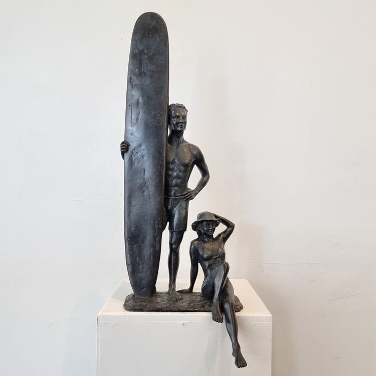 bronze surfer sculpture australian