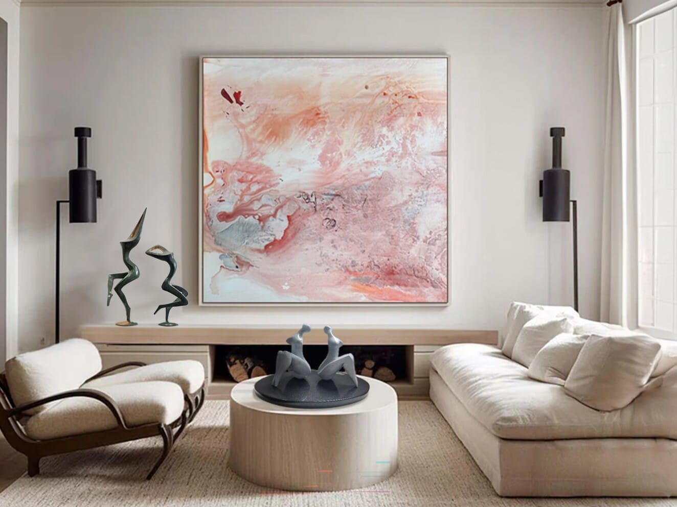 Sun Kissed Lovers -153x153cm