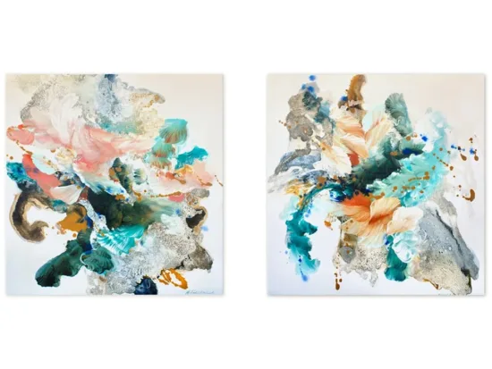 Abstract canvas painting by Michael Whitehead — original art, SOHO Galleries Sydney