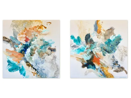 Abstract canvas painting by Michael Whitehead — original art, SOHO Galleries Sydney