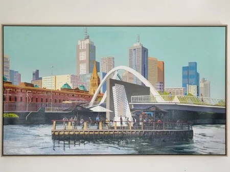 melbourne yarra river artwork original