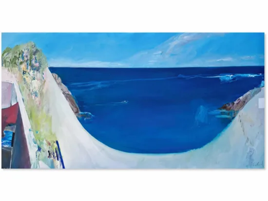 Abstract canvas painting by Phil Stallard — original art, SOHO Galleries Sydney
