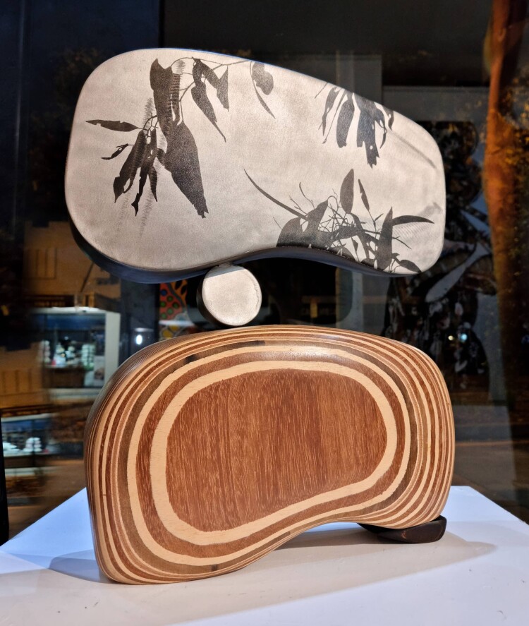 SOHOgalleries_Donal Molloy Drum_Sequel_2021_Stainless-steel&plywood(2)-_52x40x12cm_unique