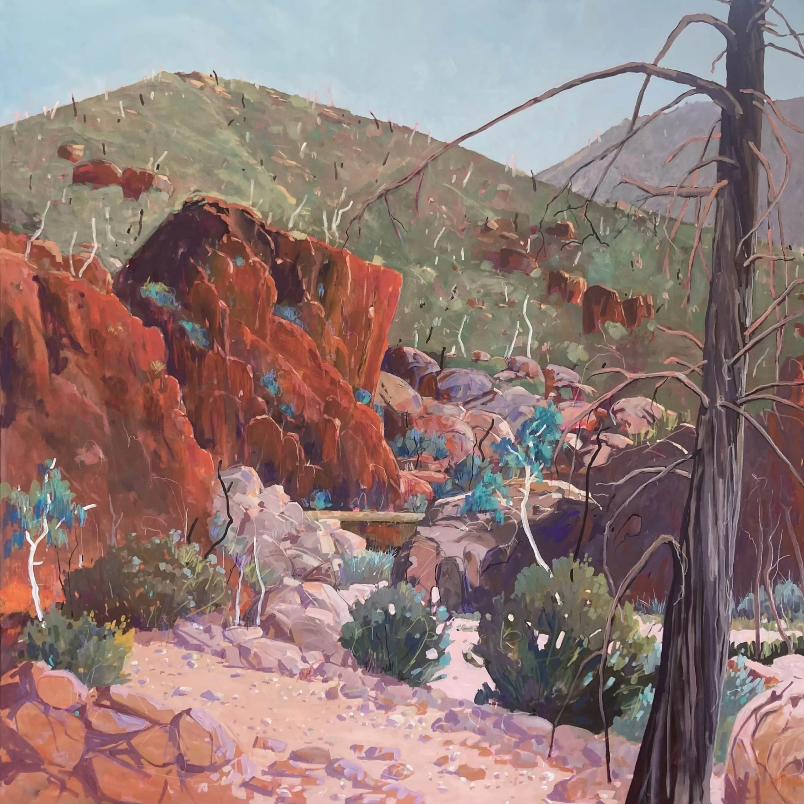 Australian landscape painting by Julie Simmons — original art, SOHO Galleries Sydney