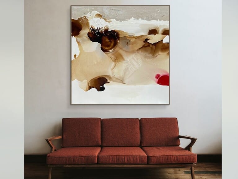 Wind on red Mountain - 153x153cm