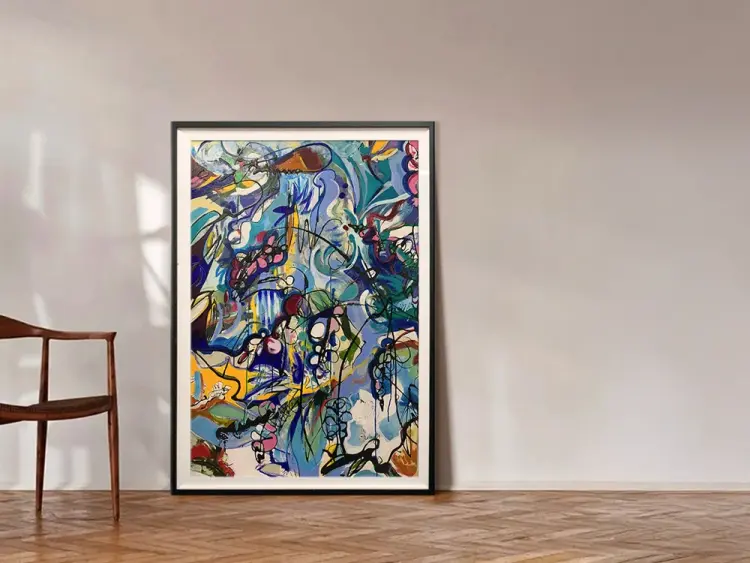 floral abstract art