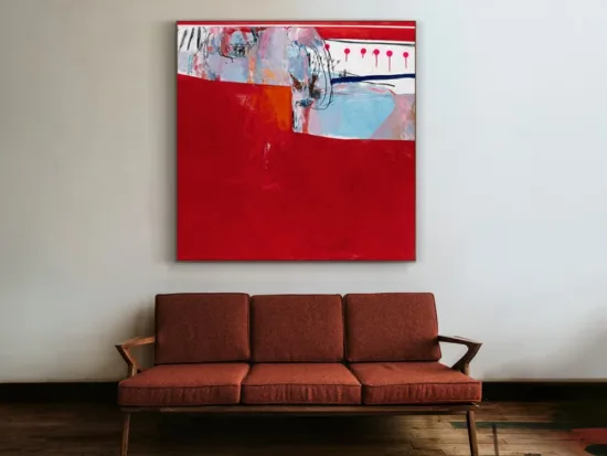 Abstract canvas painting by Phil Stallard — original art, SOHO Galleries Sydney